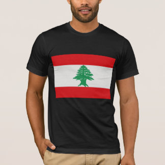 Libanon flagga tee shirt