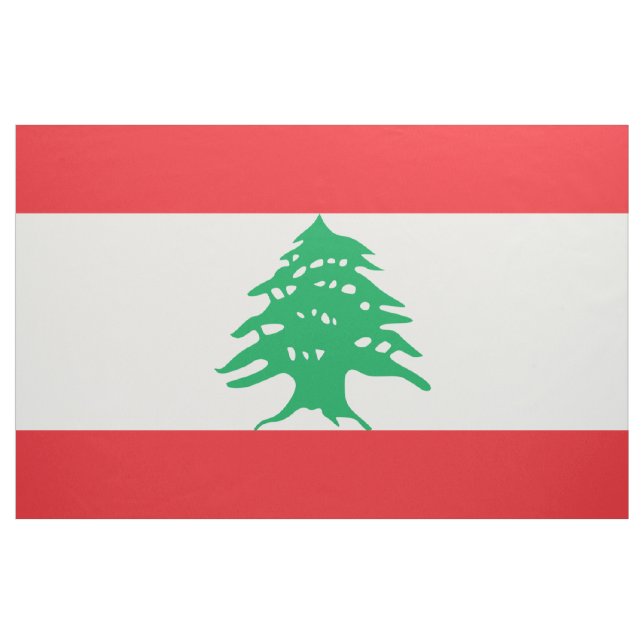 Libanon Flagga Tyg (Yard)
