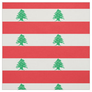 Libanon flagga tyg