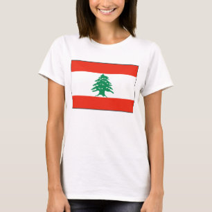 Libanon Flagga x Karta T-Shirt