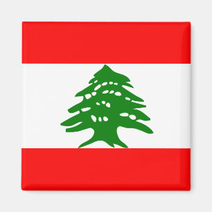 Libanon högkvalitativ flagga magnet