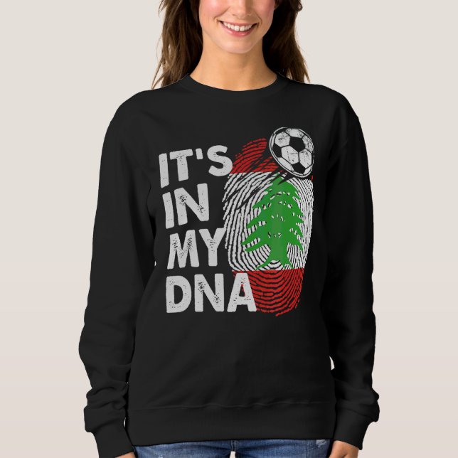 Libanon i mitt DNA-libanesiska Flagga Libanon T Shirt (Framsida)