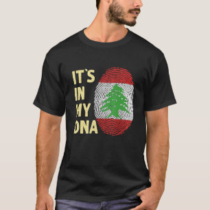 Libanon i mitt DNA-libanesiska Flagga Libanon T Shirt
