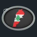 Libanon Karta med Flagga<br><div class="desc">Libanons flagga är överlägsen formen Libanon Karta och Beirut Capital är skriven i arabiska. Vektorillustration isolerad på vitt. Copyright BluedarkArt ChameleonArt.</div>