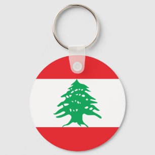 Libanon - libanesisk flagga nyckelring