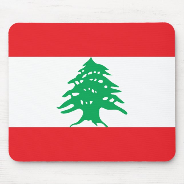 Libanon (libanesiska) Flagga Musmatta (Framsidan)