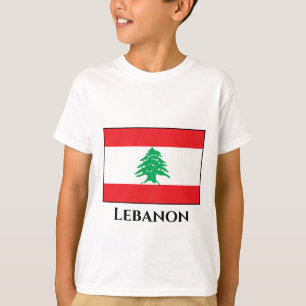 Libanon (libanesiska) Flagga T Shirt