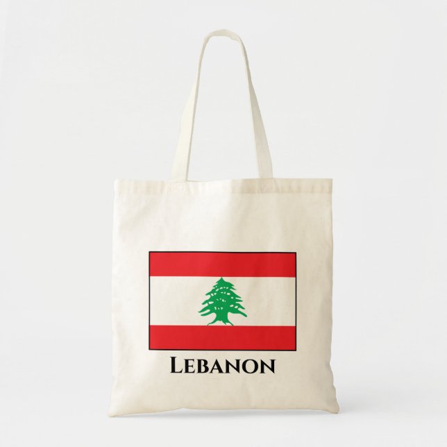Libanon (libanesiska Flagga) Tygkasse (Framsidan)