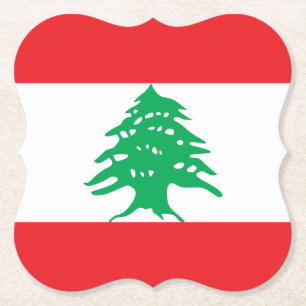 Libanon (libanesiska) Flagga Underlägg Papper