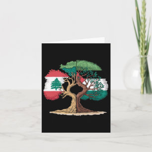 Libanon Palestina Flagga Libanesisk Palestinsk Ena Kort