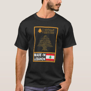 Libanon Passport Libanon Flagga T Shirt