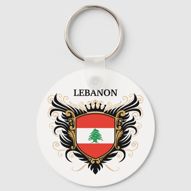 Libanon [personalize] nyckelring (Framsida)