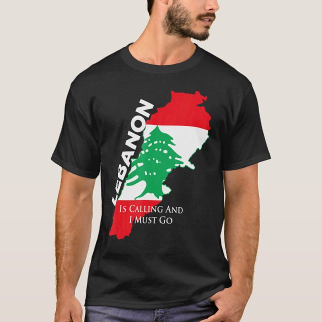Libanon ringer och jag måste åka till Libanon Kart T Shirt (Framsida)