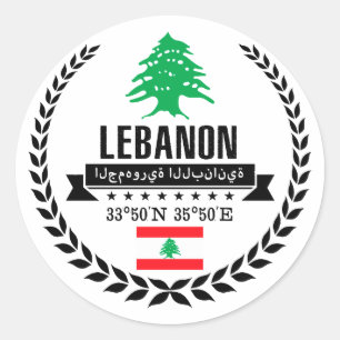 Libanon Runt Klistermärke