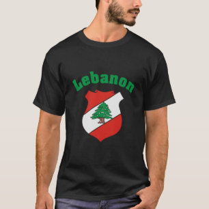 Libanon vapensköld/libanesisk flaggaskjorta tröja
