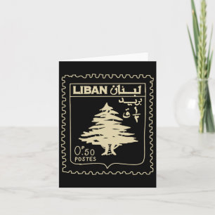 Libanon Vintage Stöd Libanon Beirut Karta Libanesi Kort