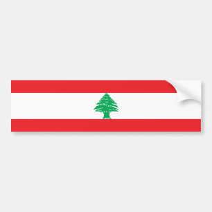 Libanonflagga Bildekal