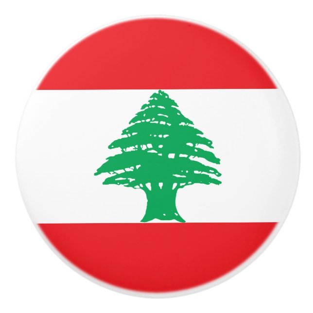 Libanonflagga Knopp (Framsidan)