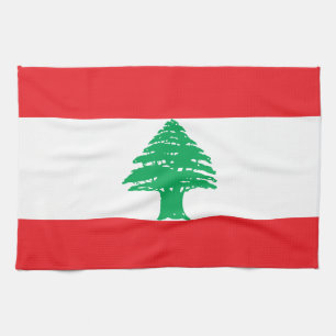 Libanonflagga Kökshandduk