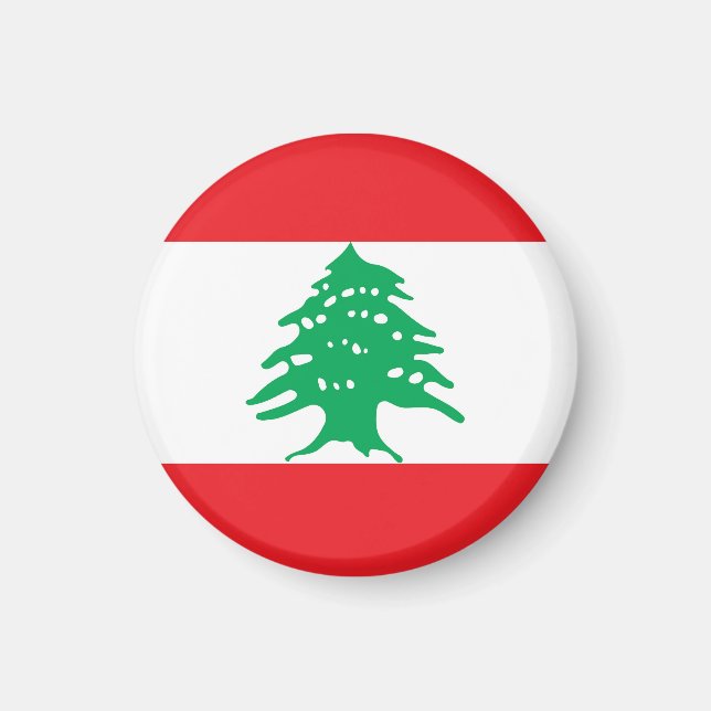 Libanonflagga Magnet (Framsidan)
