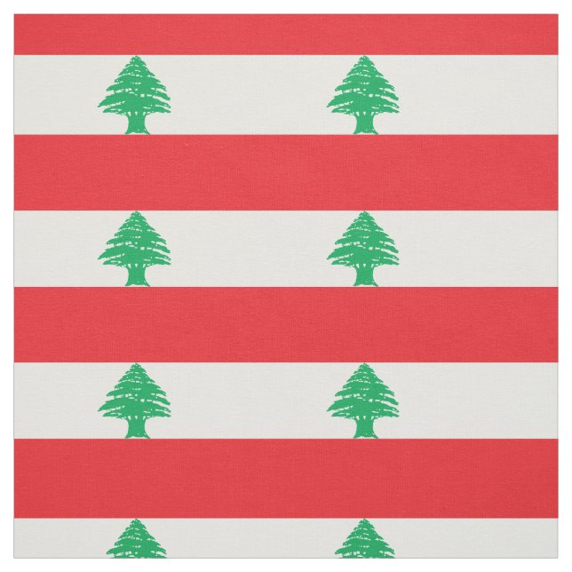 Libanonflagga Tyg (Provkarta)