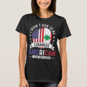 Libanons amerikanska Flaggor Pride Libanon Flagga T Shirt