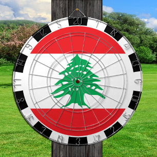 Libanons Dartboard och Libanons Flagga/speltavla Darttavla