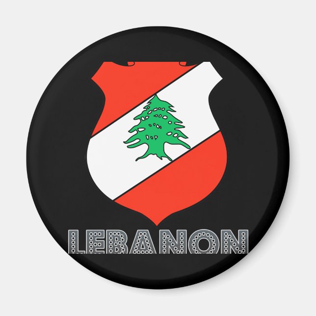 Libanons Emblem Magnet (Framsidan)