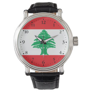 Libanons flagga armbandsur
