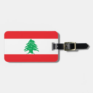 Libanons flagga bagagebricka