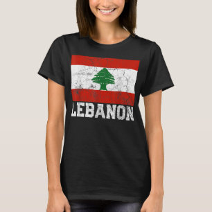 Libanons Flagga Family Pride Land Shirt V T Shirt