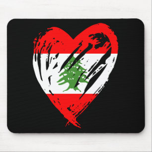 Libanons Flagga Heart Gift Musmatta