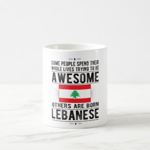 Libanons Flagga Libanons kulturarv Libanesiska rö Kaffemugg