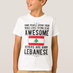 Libanons Flagga Libanons kulturarv Libanesiska rö T Shirt