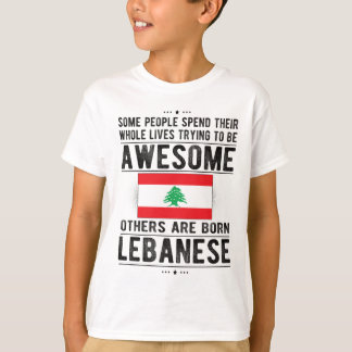 Libanons Flagga Libanons kulturarv Libanesiska röt T Shirt