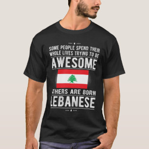 Libanons Flagga Libanons kulturarv Libanesiska röt T Shirt