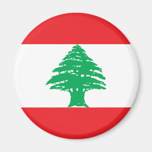 Libanons flagga magnet