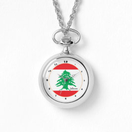 Libanons Flagga och Libanons trendig mode /design Armbandsur