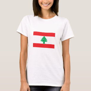 Libanons flagga t shirt