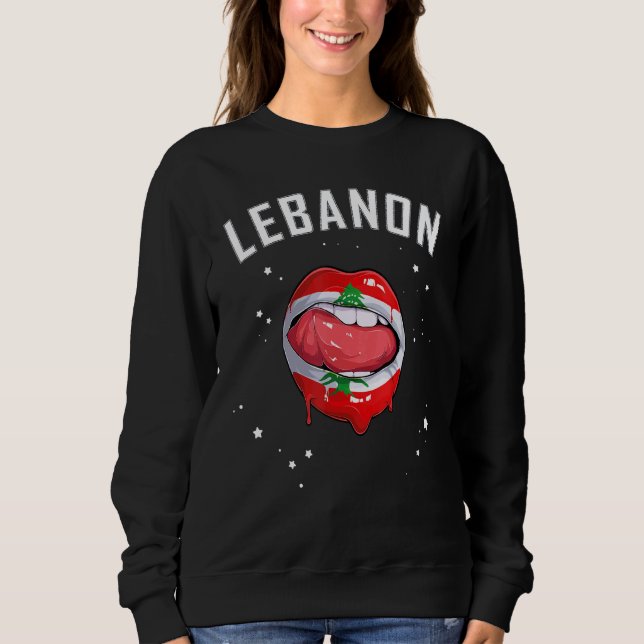 Libanons idrottslag och libanesiska Fläkt T Shirt (Framsida)