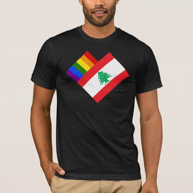 Libanons pride t shirt (Framsida)