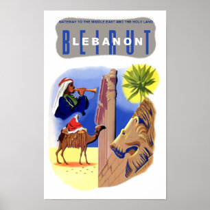 Libanons reseaffisch poster