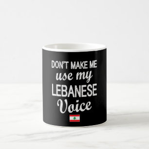 Libanons rötter Libanons Flagga libanesiska kultu Kaffemugg