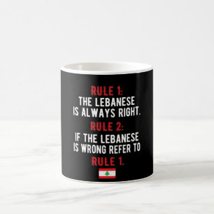 Libanons rötter Libanons Flagga libanesiska kultu Kaffemugg