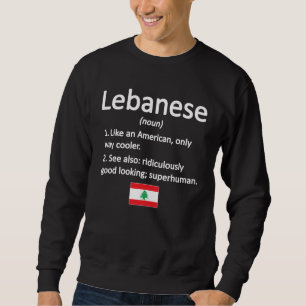 Libanons rötter Libanons Flagga libanesiska kultu Lång Ärmad Tröja