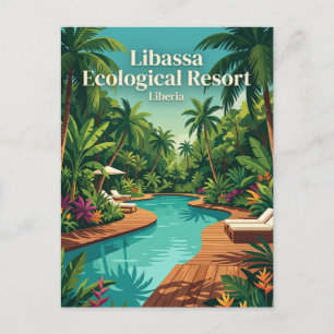 Libassa ekologiska resort Liberia Vykort