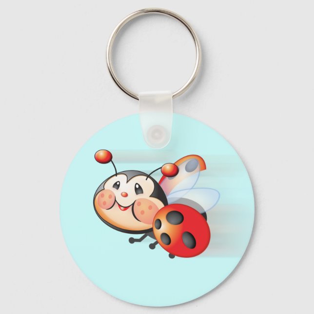 Libby Ladybug Keychain Nyckelring (Framsida)