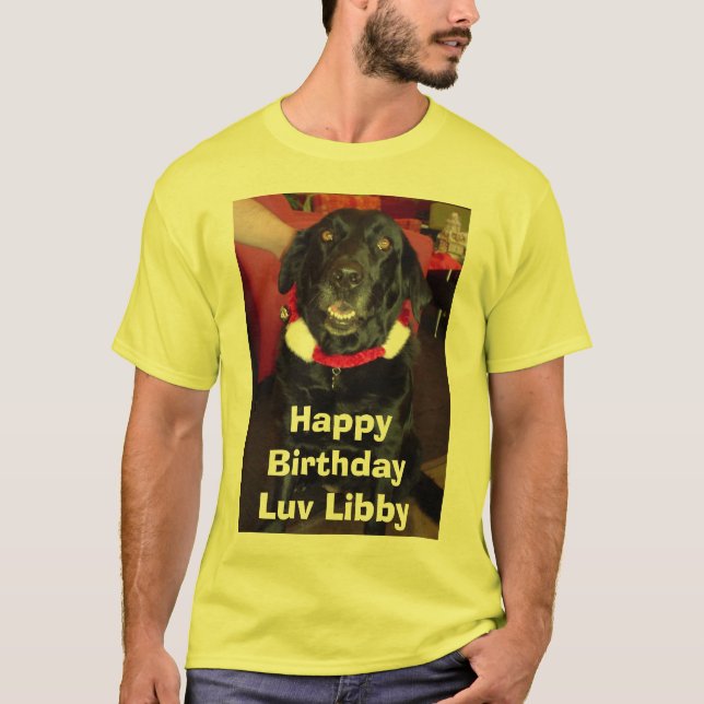 Libby lyckliga BirthdayLuv Libby Tee (Framsida)