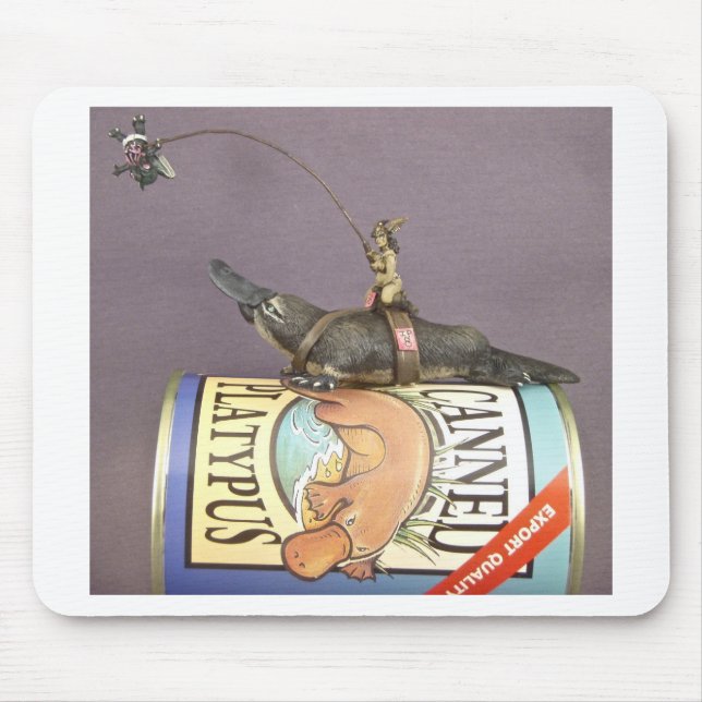 Libby på en näbbdjur på en mousepad musmatta (Framsidan)