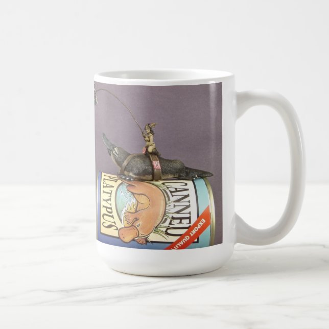 libby på en näbbdjur på en mugg (Höger)